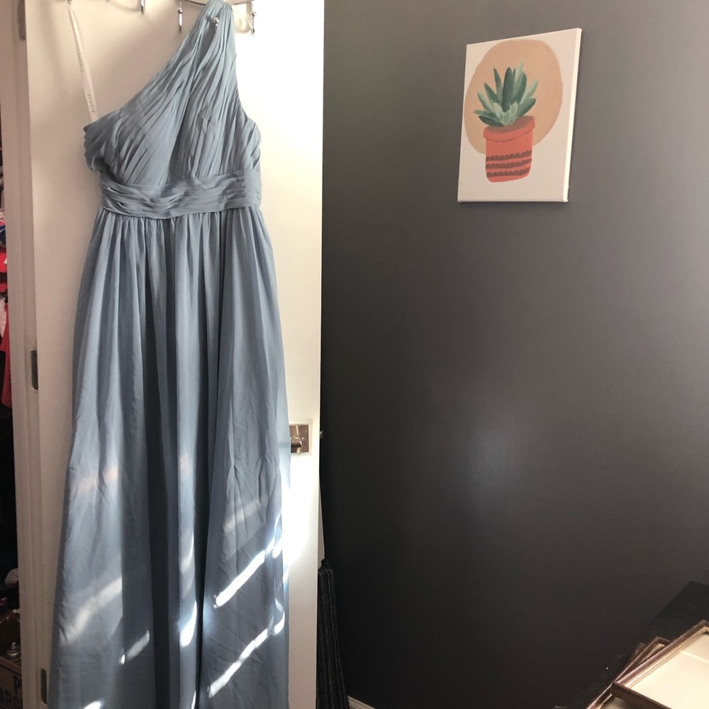 Dusty blue gown